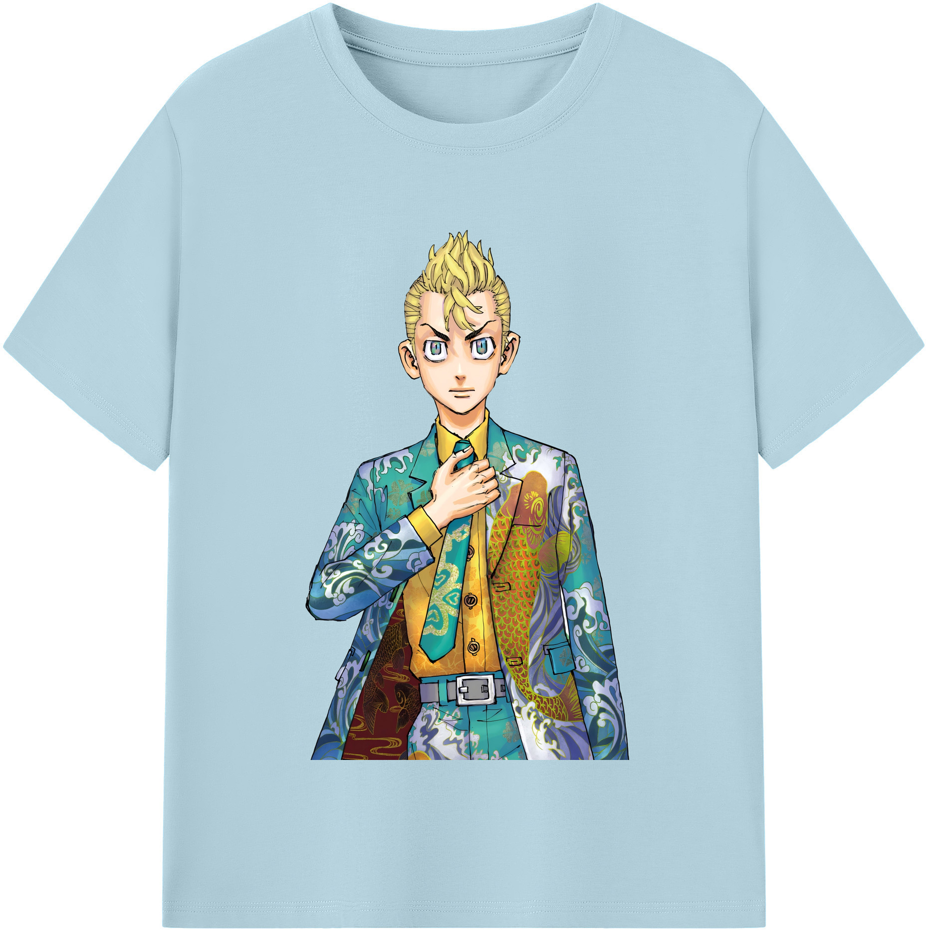 （画像用） 東京リベンジャーズ Tokyo Revengers 綿100％半袖Tシャツ（フロントプリント）